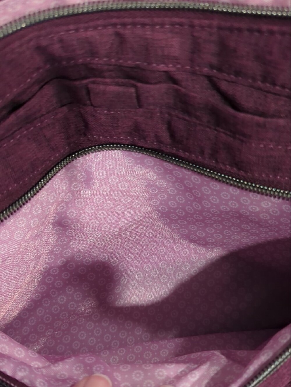 lug Quilted Crossbody Bag in Plum - Picture 10 of 11
